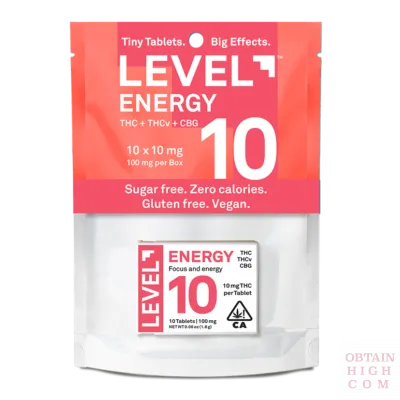 LEVEL 10 ENERGY 10 pills x 10mg by Level Experience obtain high